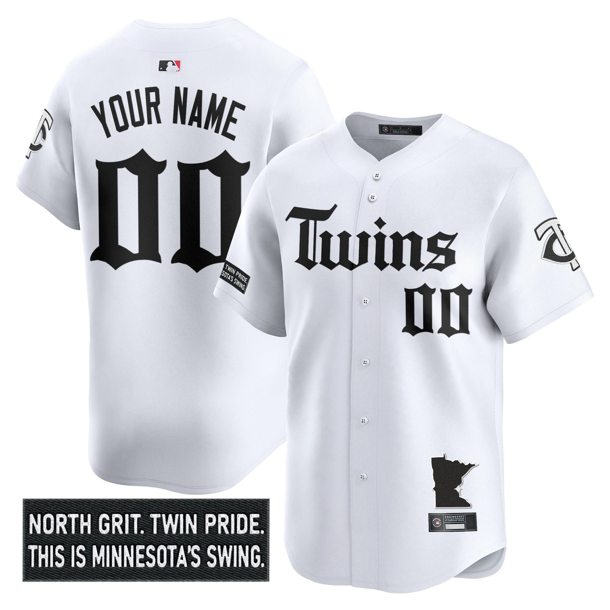 Minnesota Twins 'Gothic North Edition' Vapor Premier Limited Custom Jersey V2 - All Stitched