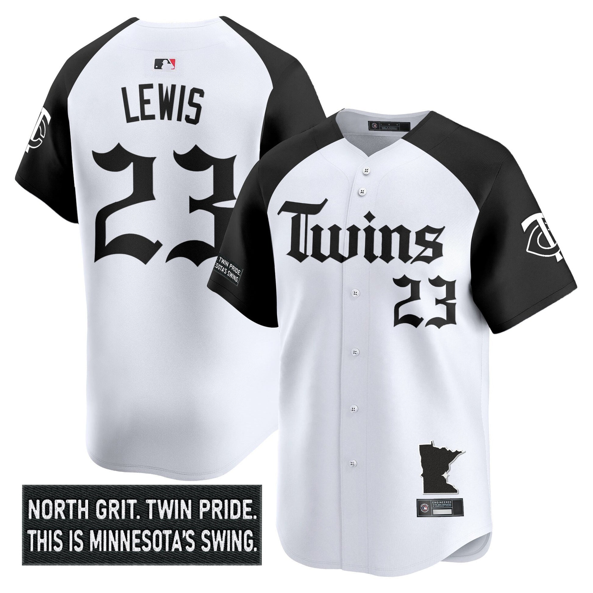 Men's Minnesota Twins 'Gothic North Edition' Vapor Premier Limited Jersey V2 - All Stitched