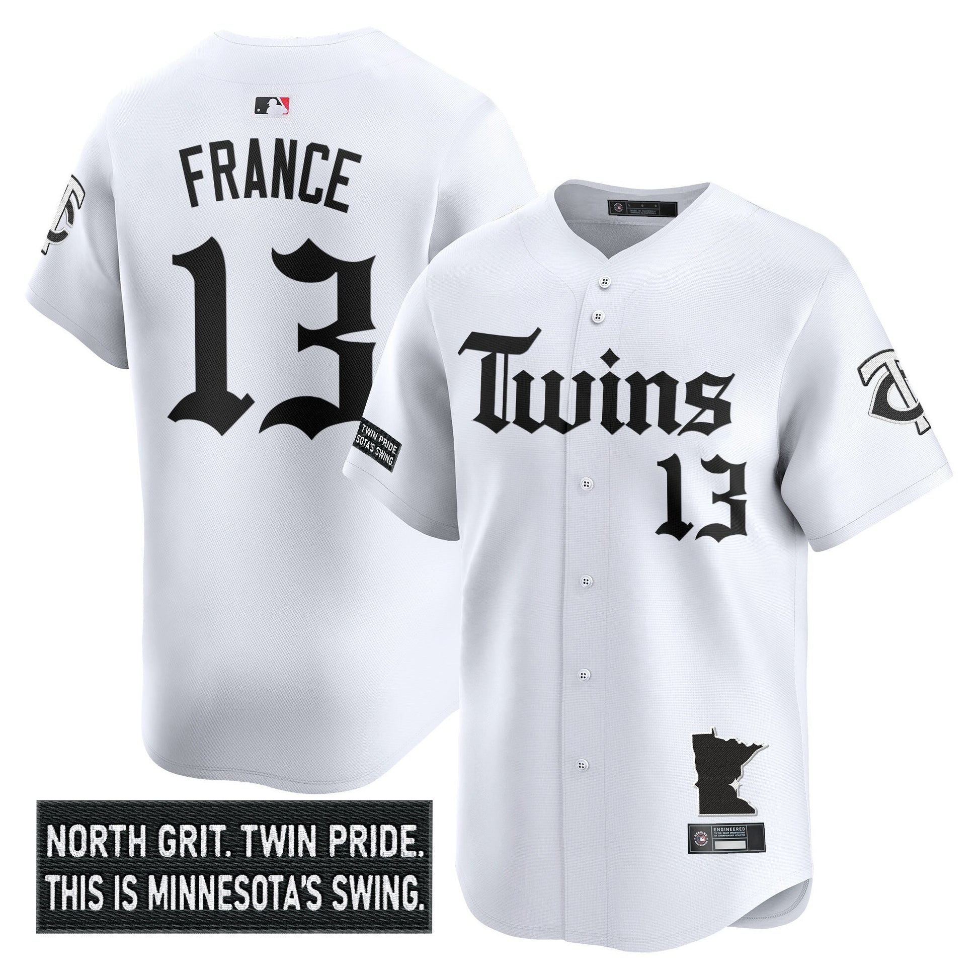 Men's Minnesota Twins 'Gothic North Edition' Vapor Premier Limited Jersey V2 - All Stitched