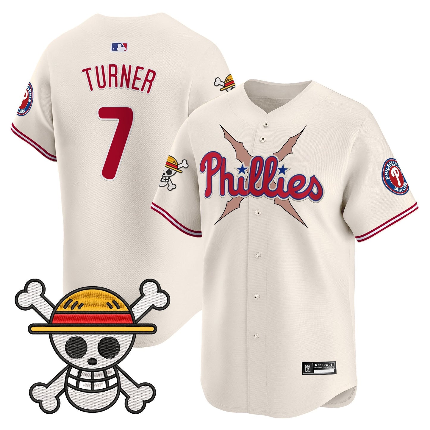 Men's Philadelphia Phillies x One Piece 2025 Vapor Premier Limited Jersey - All Stitched
