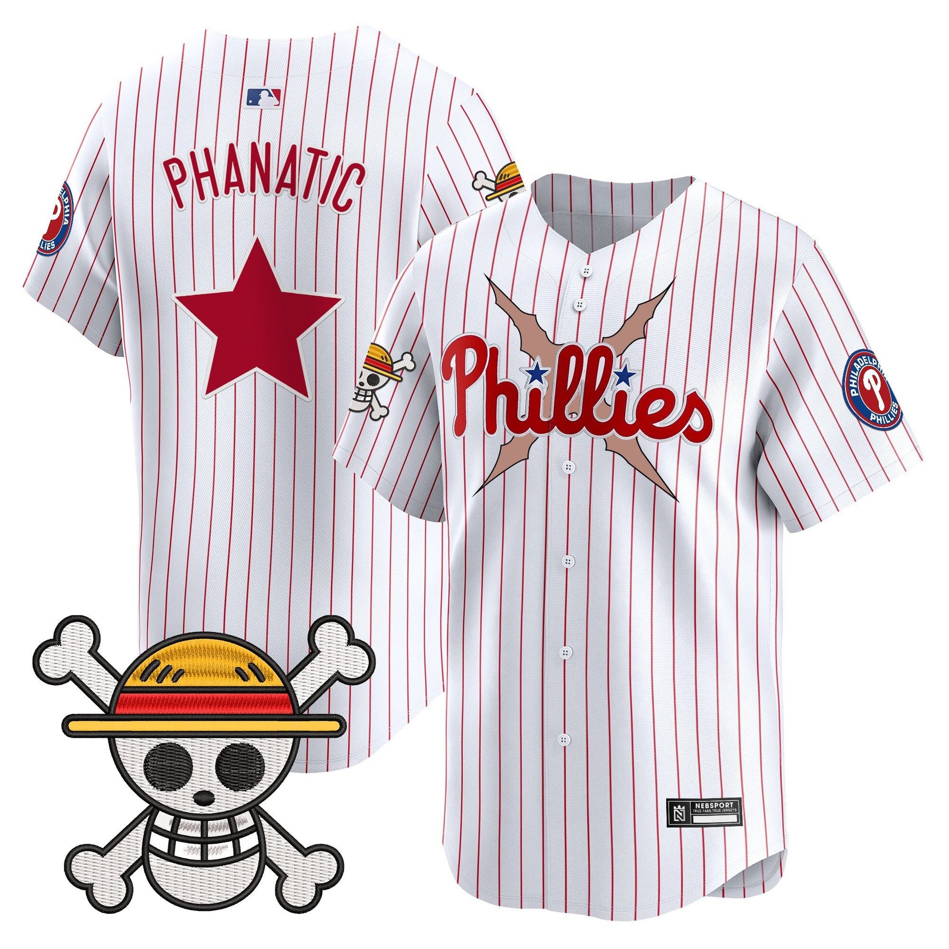 Men's Philadelphia Phillies x One Piece 2025 Vapor Premier Limited Jersey - All Stitched