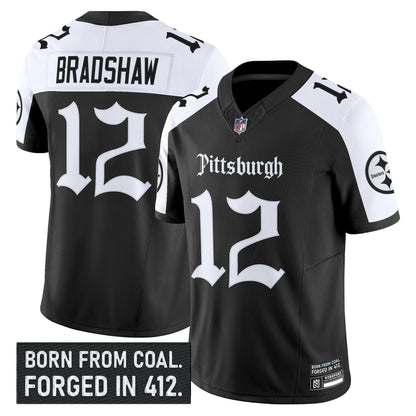 Men's Pittsburgh Steelers 'Gothic Steel City Edition' Vapor Limited Jersey - All Stitched