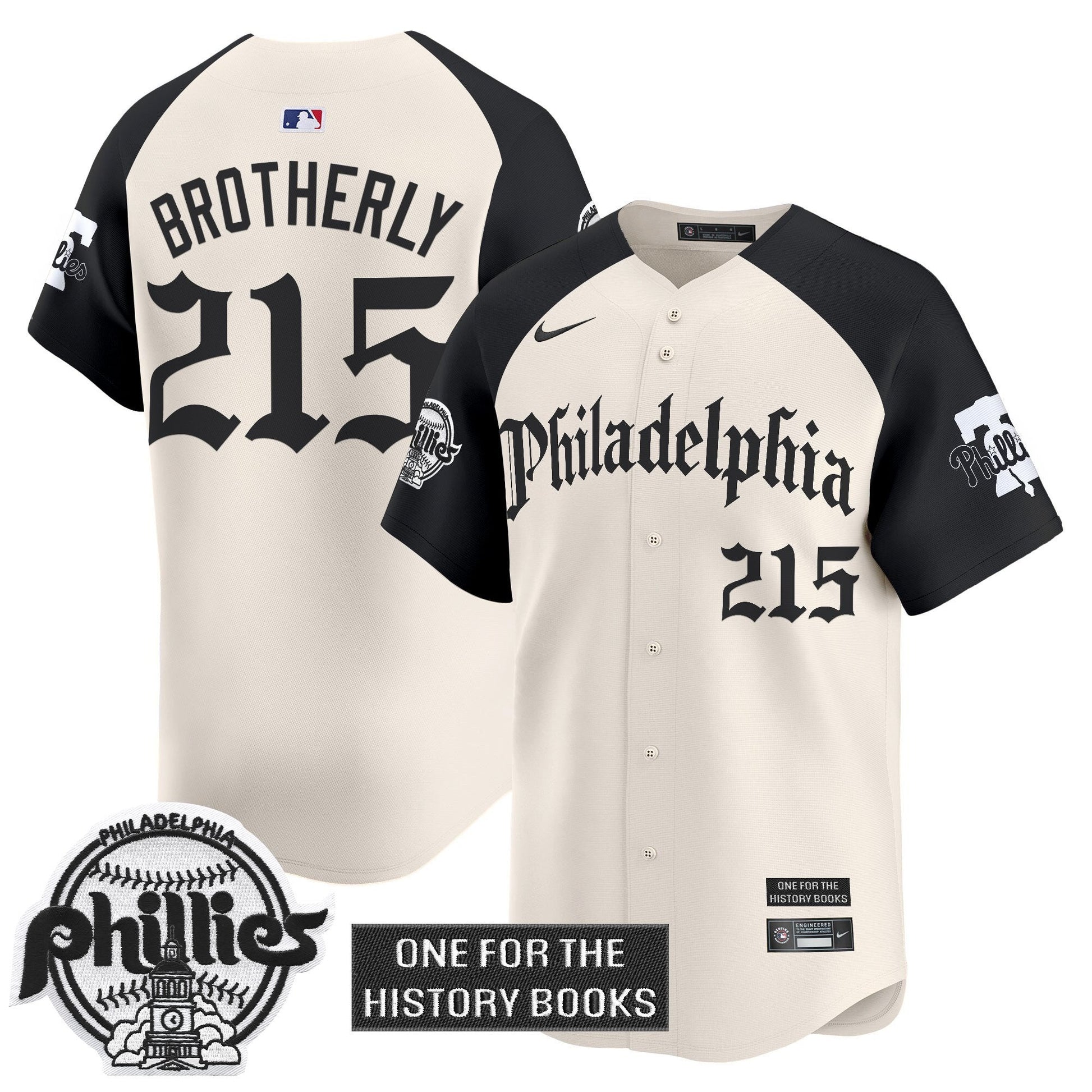 Men's Phillies 'Retro Newspaper Edition' Vapor Premier Limited Jersey - All Stitched