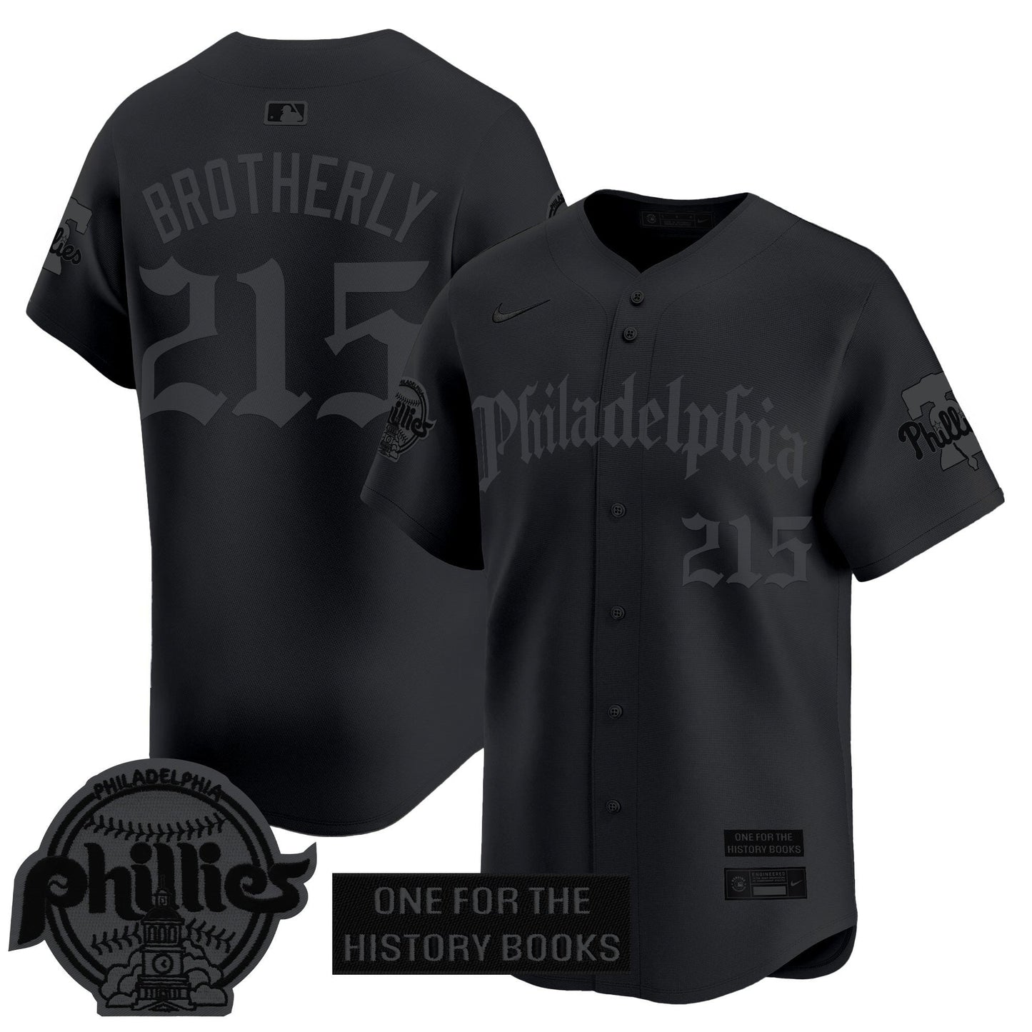 Men's Phillies 'Retro Newspaper Edition' Vapor Premier Limited Jersey - All Stitched