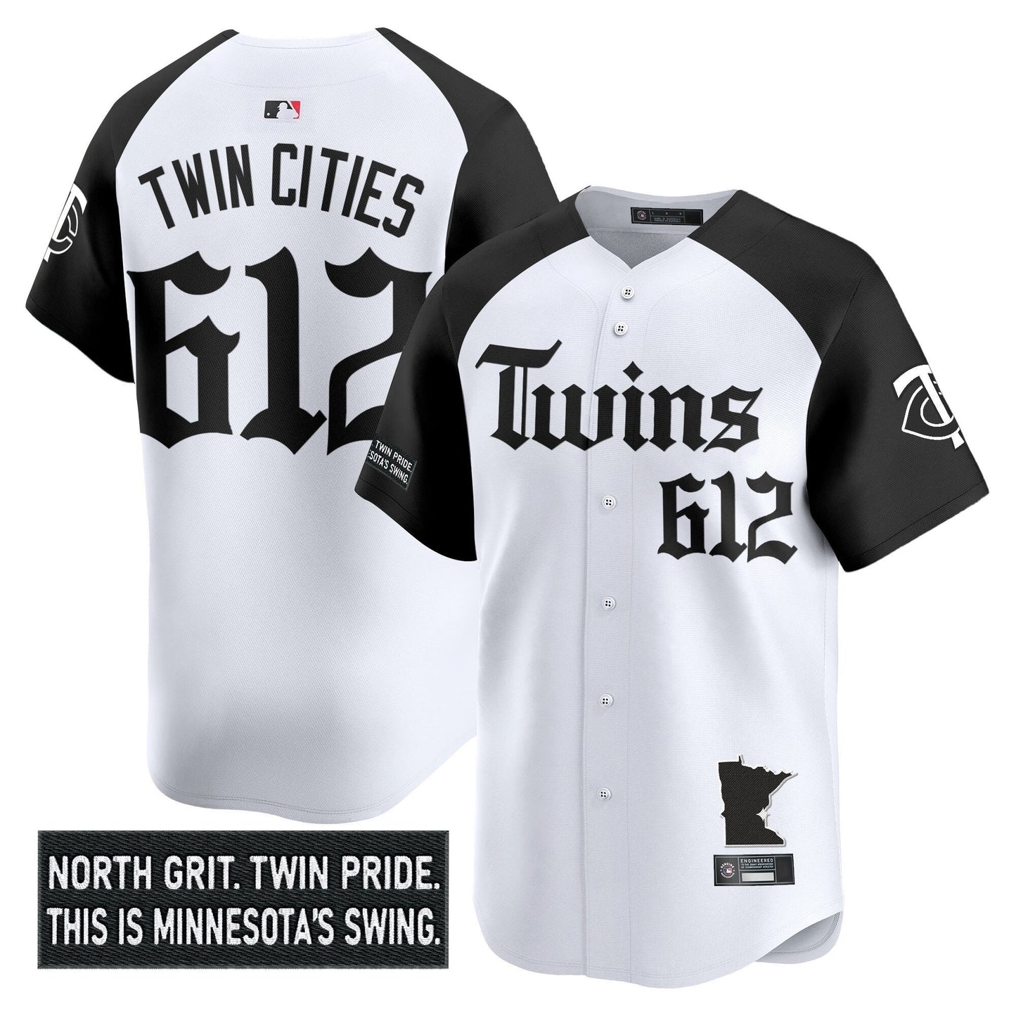 Men's Minnesota Twins 'Gothic North Edition' Vapor Premier Limited Jersey V2 - All Stitched