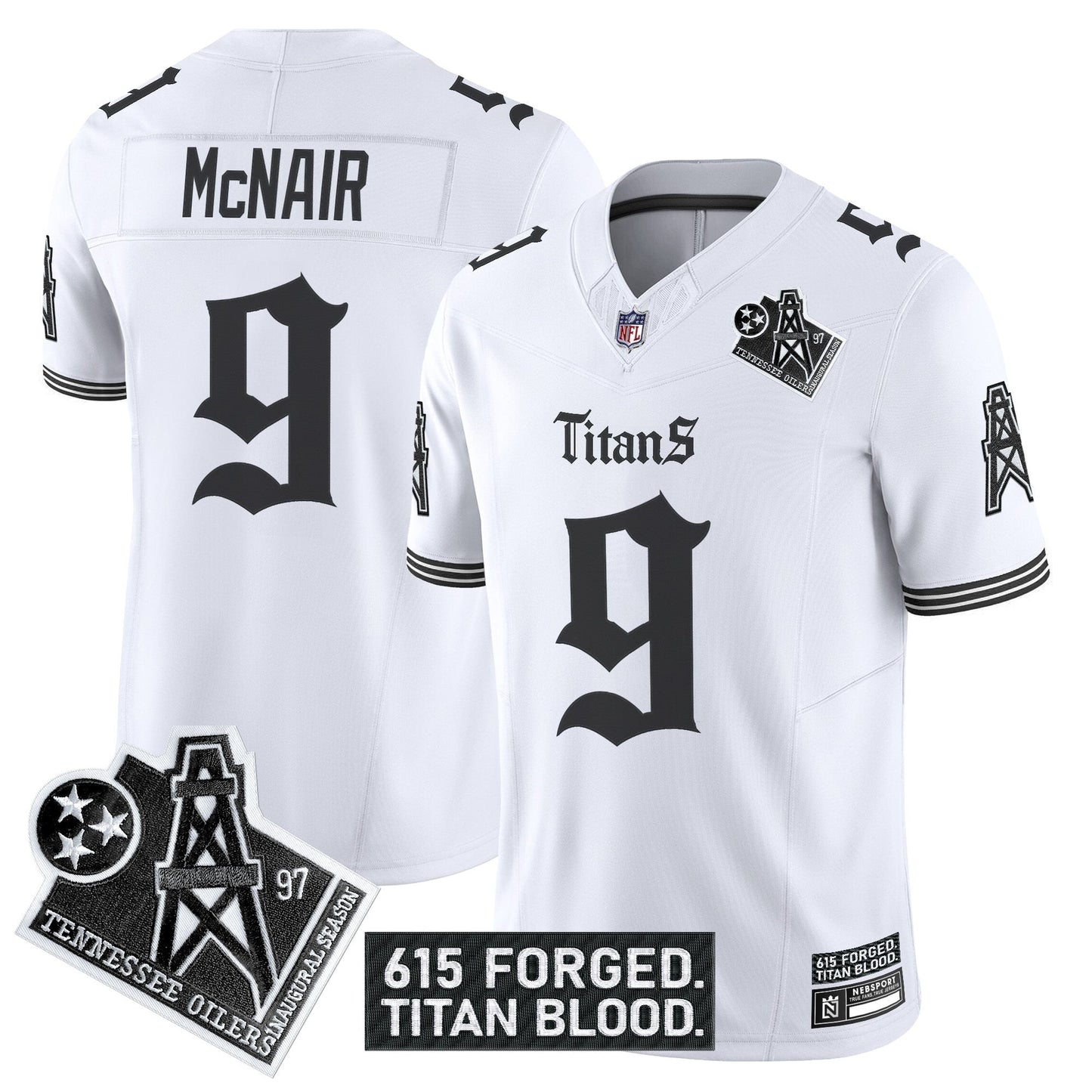 Men's Tennessee Titans 'Titan Gothic Shadows Drop' Vapor Limited Jersey - All Stitched