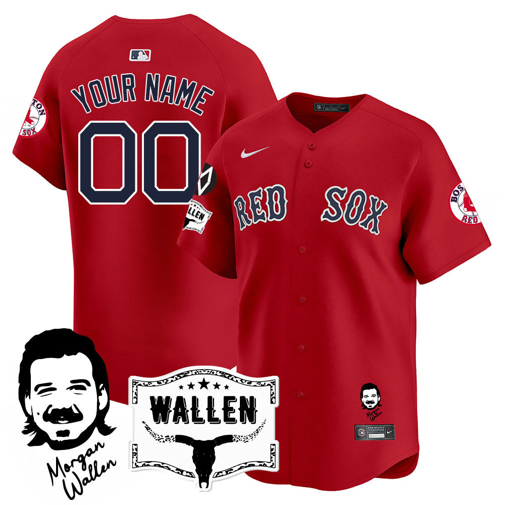 BOS Morgan Wallen 2025 Custom Jersey - All Stitched