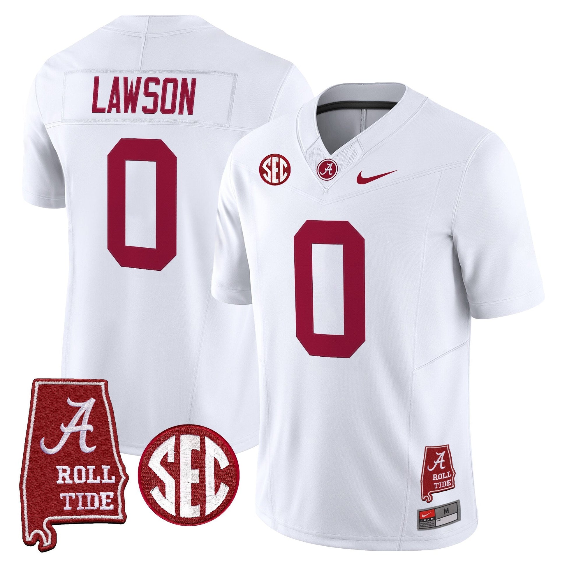 Men's Alabama Crimson Tide 2025 Vapor Limited Jersey - Alabama Map - All Stitched