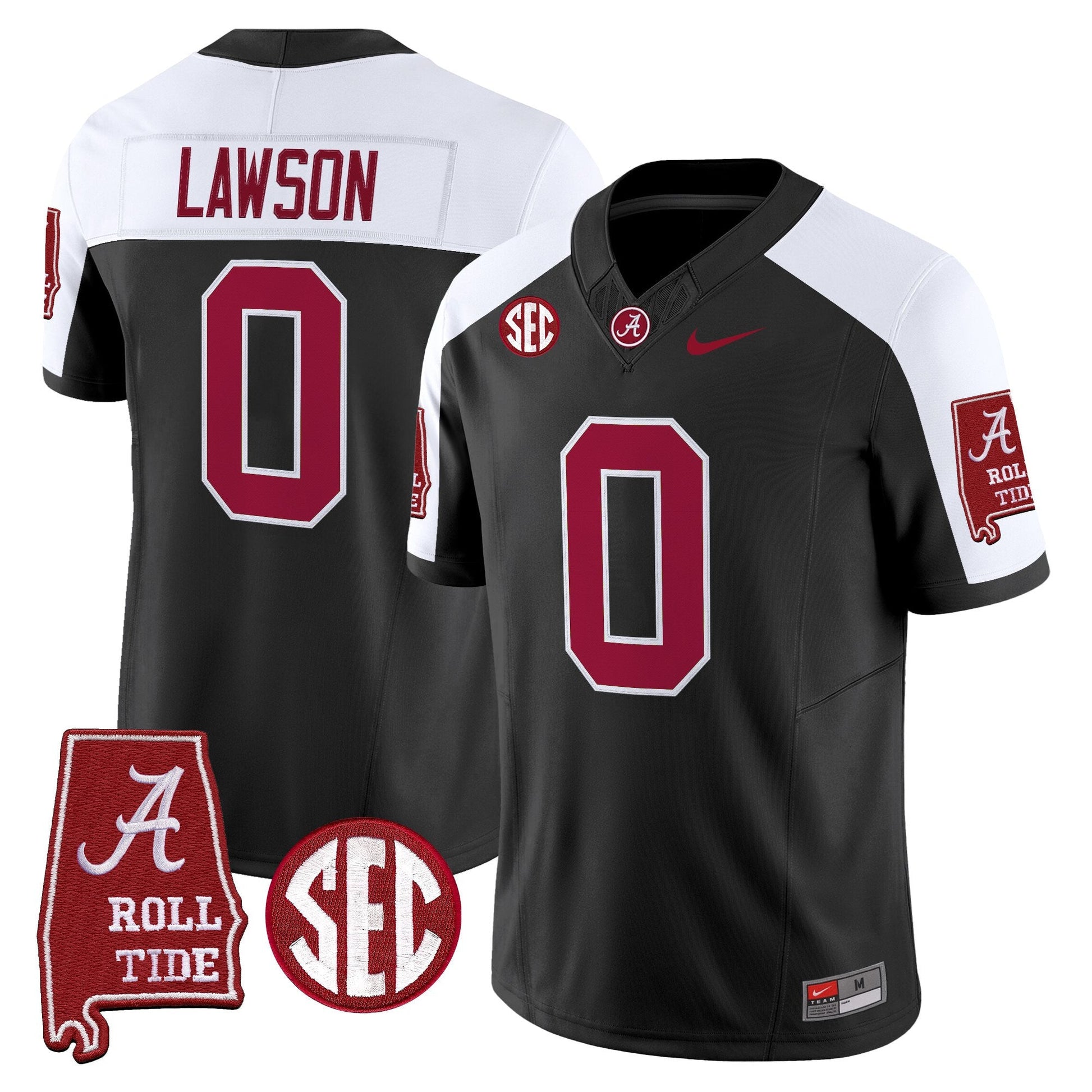 Men's Alabama Crimson Tide 2025 Vapor Limited Jersey - Alabama Map - All Stitched