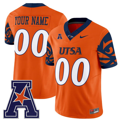 UTSA Roadrunners 2025 Vapor Limited Custom Jersey V2 - All Stitched