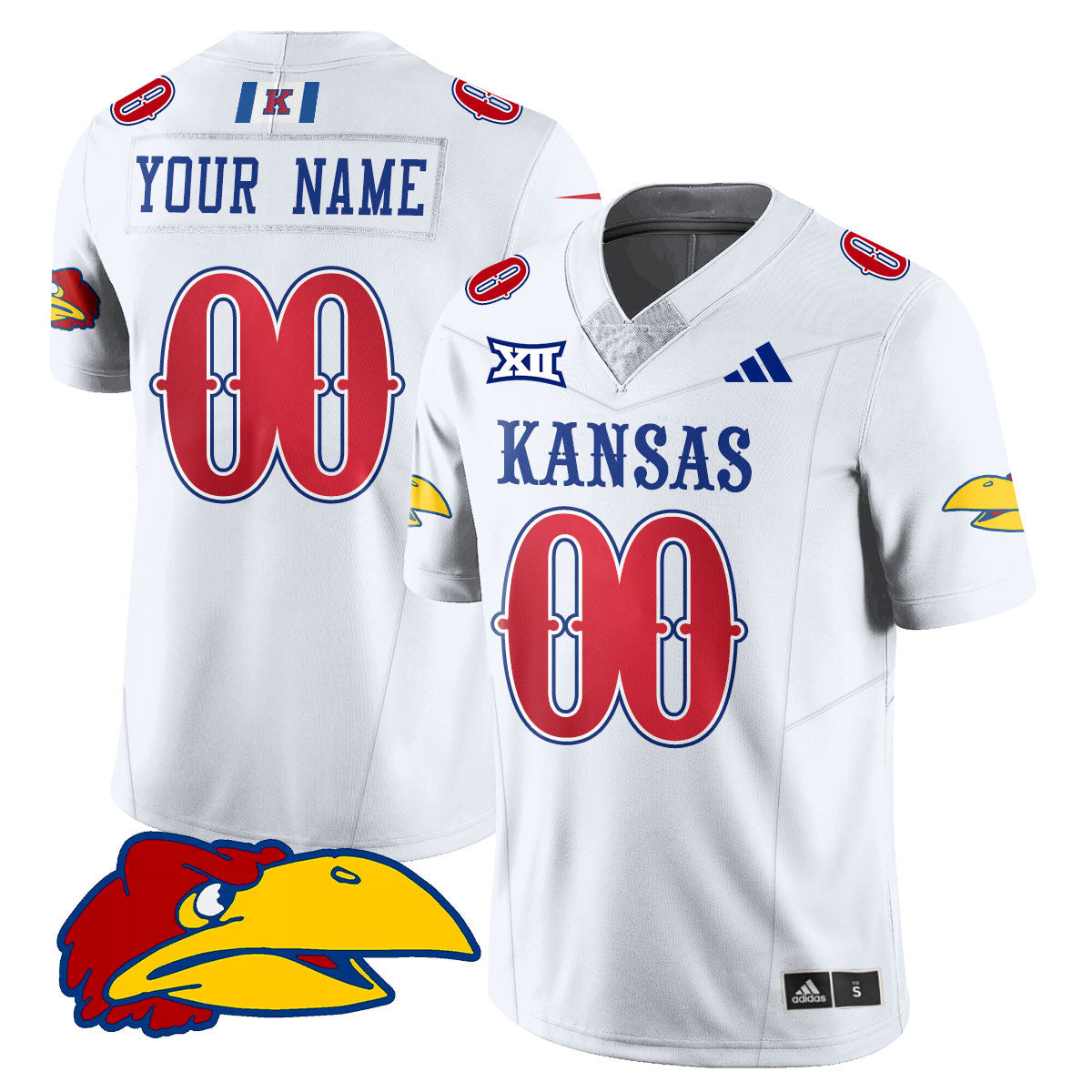 Custom KU Football 2025 Limited Jersey - All Stitched