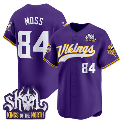  Minnesota Vikings 2025 Vapor Baseball Jersey - Stitched