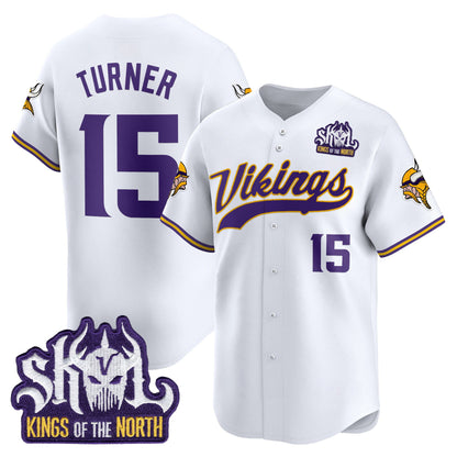  Minnesota Vikings 2025 Vapor Baseball Jersey - Stitched