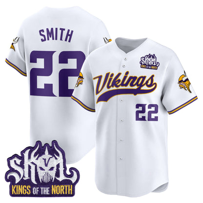  Minnesota Vikings 2025 Vapor Baseball Jersey - Stitched