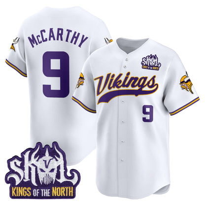  Minnesota Vikings 2025 Vapor Baseball Jersey - Stitched