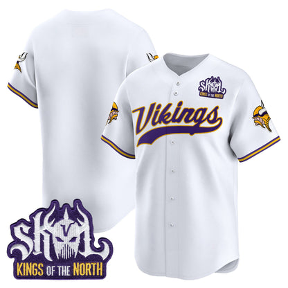  Minnesota Vikings 2025 Vapor Baseball Jersey - Stitched