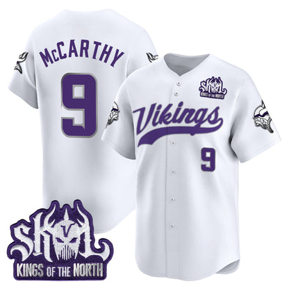  Minnesota Vikings 2025 Vapor Baseball Jersey - Stitched