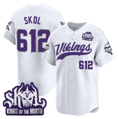  Minnesota Vikings 2025 Vapor Baseball Jersey - Stitched