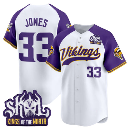 Minnesota Vikings 2025 Vapor Baseball Jersey - Stitched