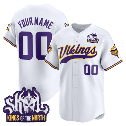 Minnesota Vikings 2025 Vapor Baseball Custom Jersey - Stitched
