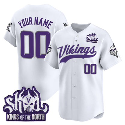 Minnesota Vikings 2025 Vapor Baseball Custom Jersey - Stitched