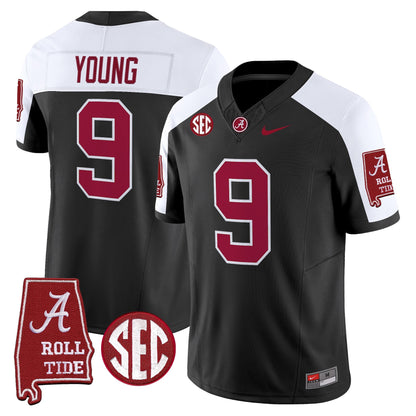 Men's Alabama Crimson Tide 2025 Vapor Limited Jersey - Alabama Map - All Stitched