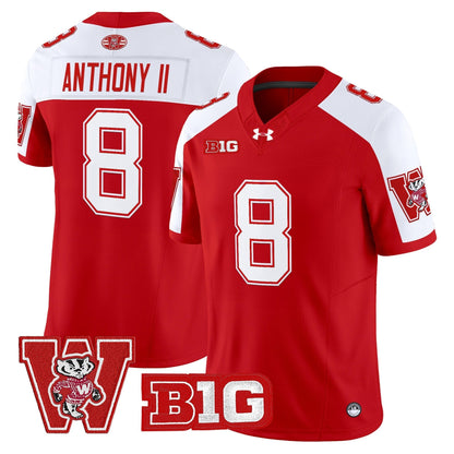 Men's Wisconsin Badgers Throwback Vapor Limited Jersey - All Stitched