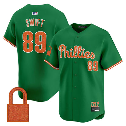 Men's Philadelphia Phillies 'Taylor Swift - TS12 - The Life of a Showgirl' Vapor Premier Limited Jersey - All Stitched
