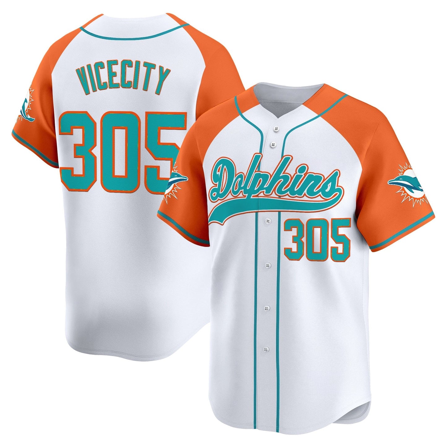 Men's Miami Dolphins 2025 Vapor Baseball Jersey - All Stitched