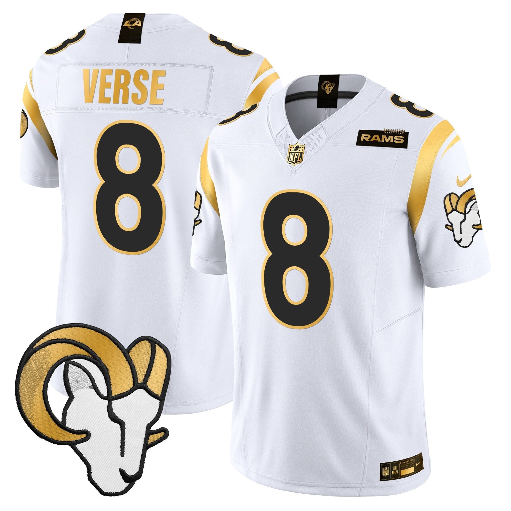 Men's Los Angeles Rams Gold Vapor Limited Jersey - All Stitched