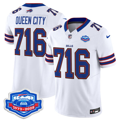 Men's Buffalo Bills 2025 Farewell Season Patch Vapor Limited Jersey - All Stitched