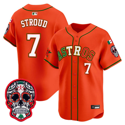 Houston Astros Mexico 2025 'Día de los Muertos Edition' Vapor Premier Limited Jersey - All Stitched