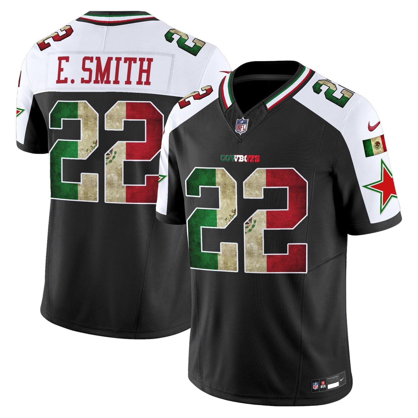 Men's Dallas Cowboys Mexico Vapor Limited Jersey V3 - All Stitched