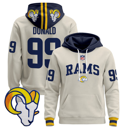 Men's Los Angeles Rams 2025 Premium Pullover Hoodie V2 - All Stitched