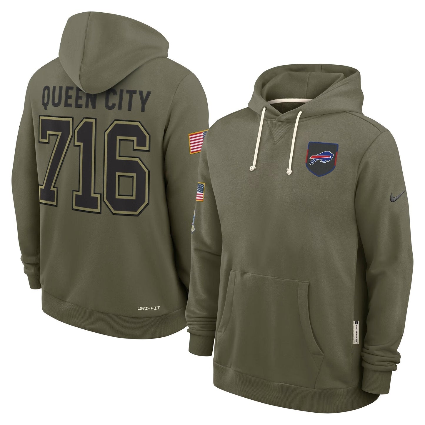 Buffalo Bills 2025 Salute to Service Pullover Hoodie - All Stitched