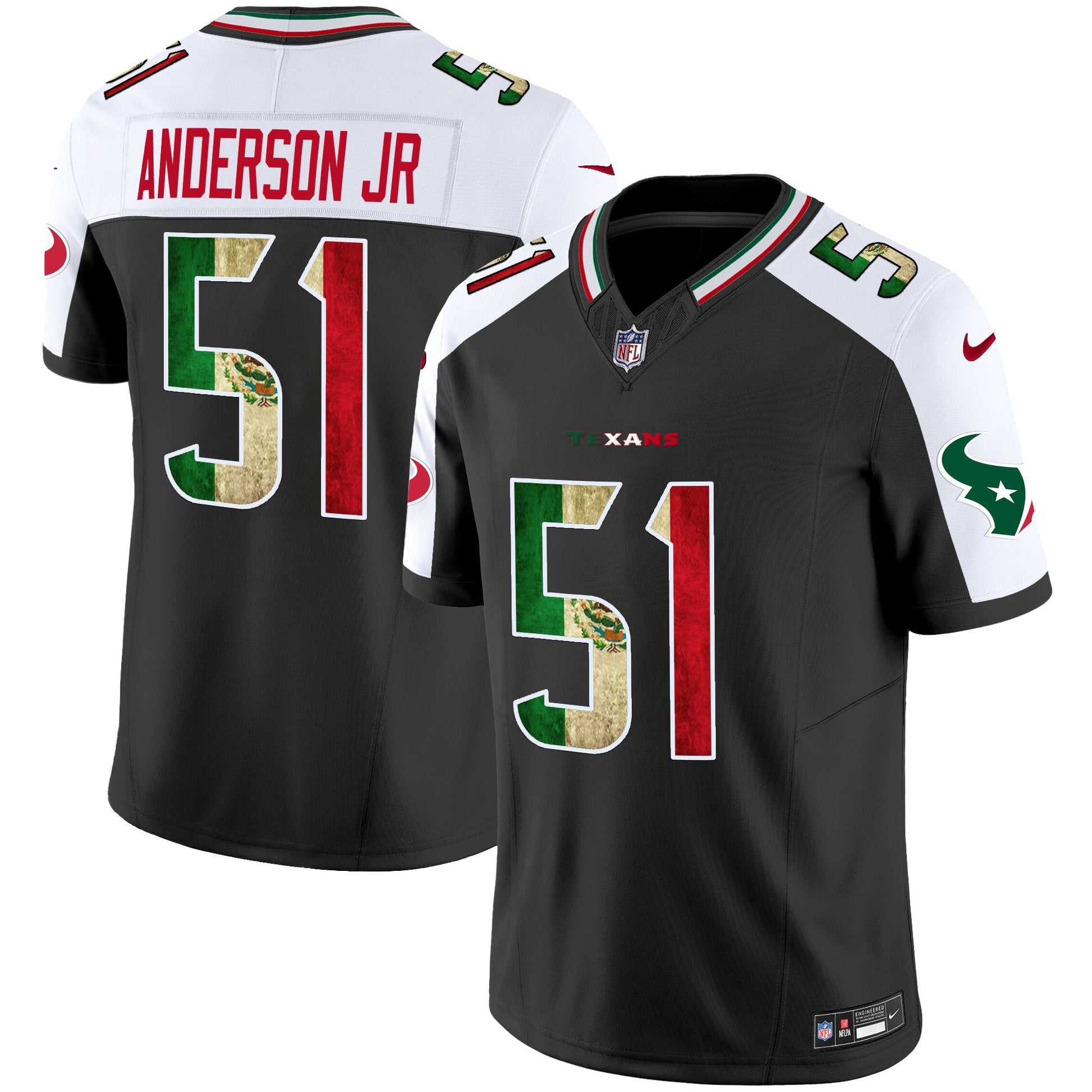 Men's Houston Texans 2025 Mexico Vapor Limited Jersey - All Stitched