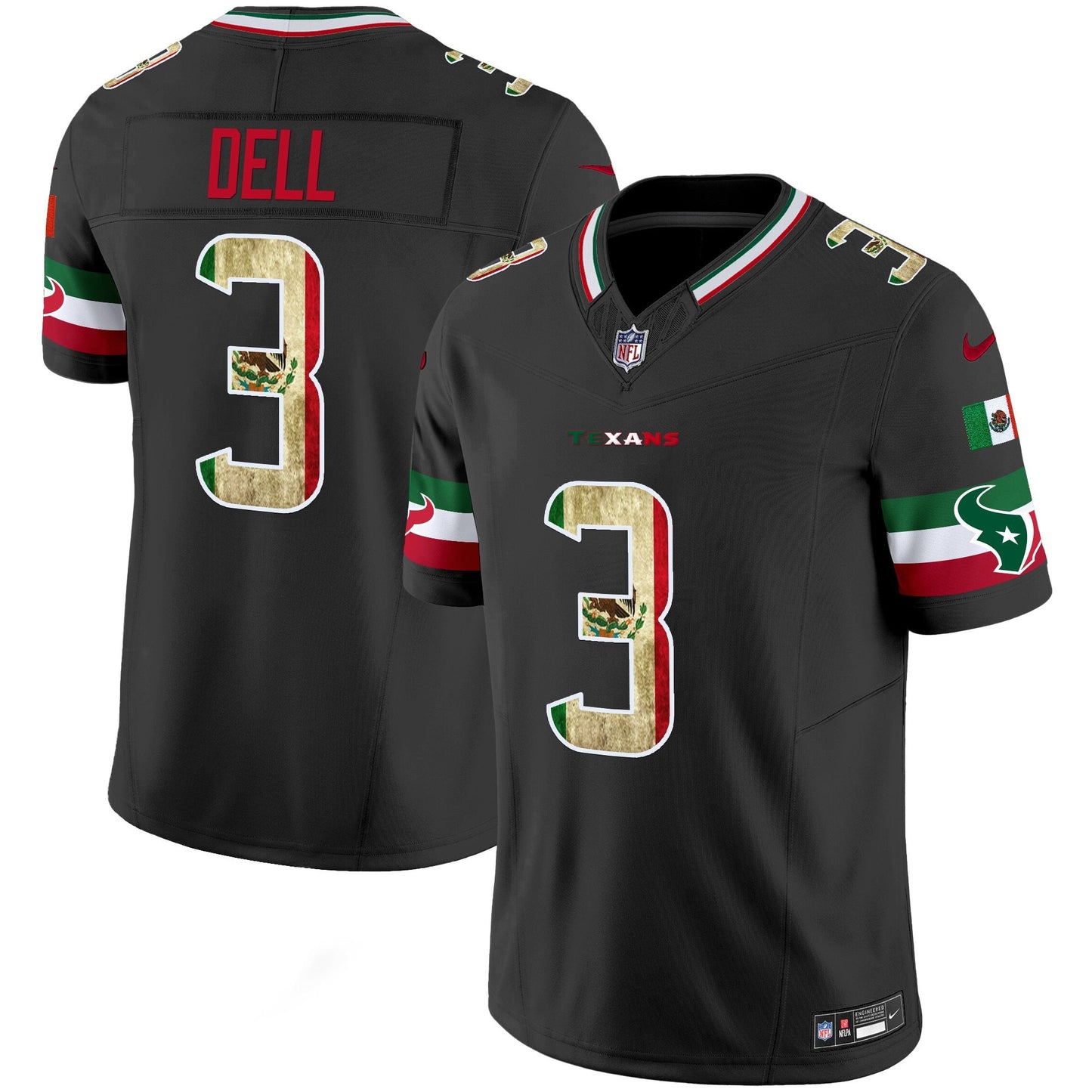 Men's Houston Texans 2025 Mexico Vapor Limited Jersey - All Stitched