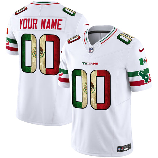 Houston Texans 2025 Mexico Vapor Limited Custom Jersey - All Stitched