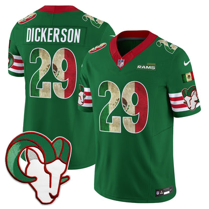 Men's Los Angeles Rams 2025 Mexico Vapor Limited Jersey - All Stitched