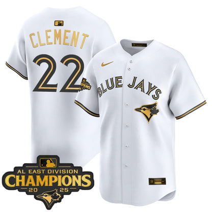 Men's Toronto Blue Jays 2025 AL East Division Champions Vapor Premier Limited Jersey - All Stitched