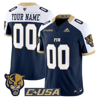 Florida International Panthers 2025 Vapor Limited Custom Jersey - All Stitched