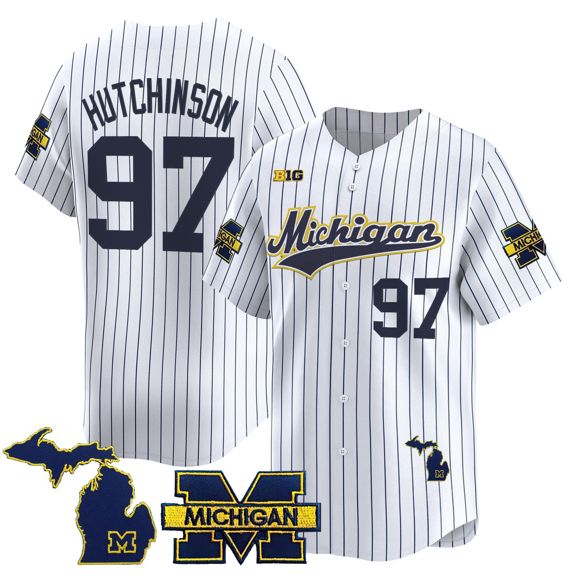 Men's Michigan Wolverines 2025 Vapor Baseball Jersey - All Stitched