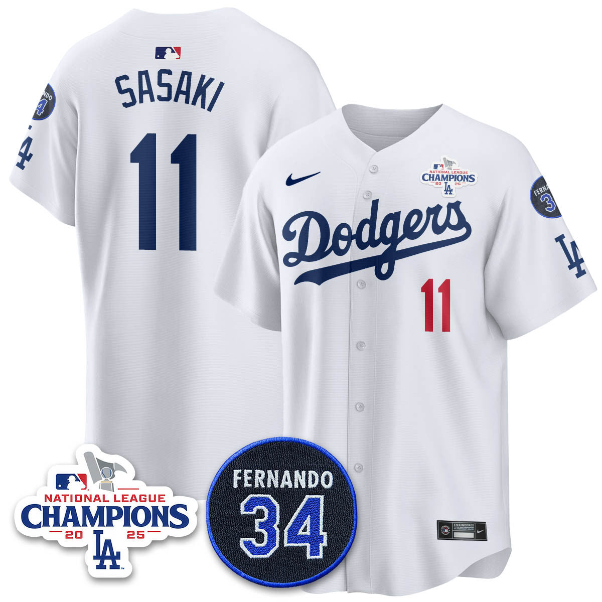 LAD 2025 NL Champions Jersey - All Stitched