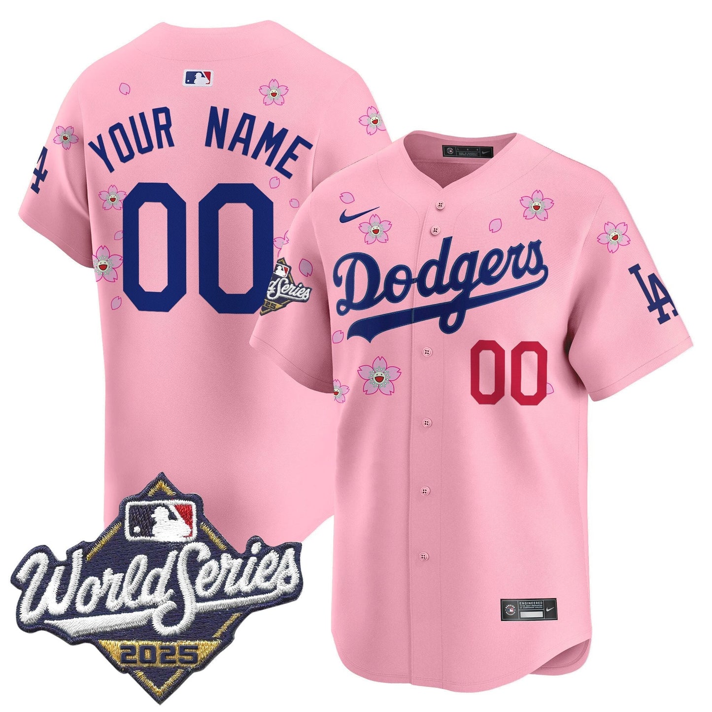Dodgers 2025 World Series x Tokyo Series Vapor Premier Limited Custom Jersey - All Stitched