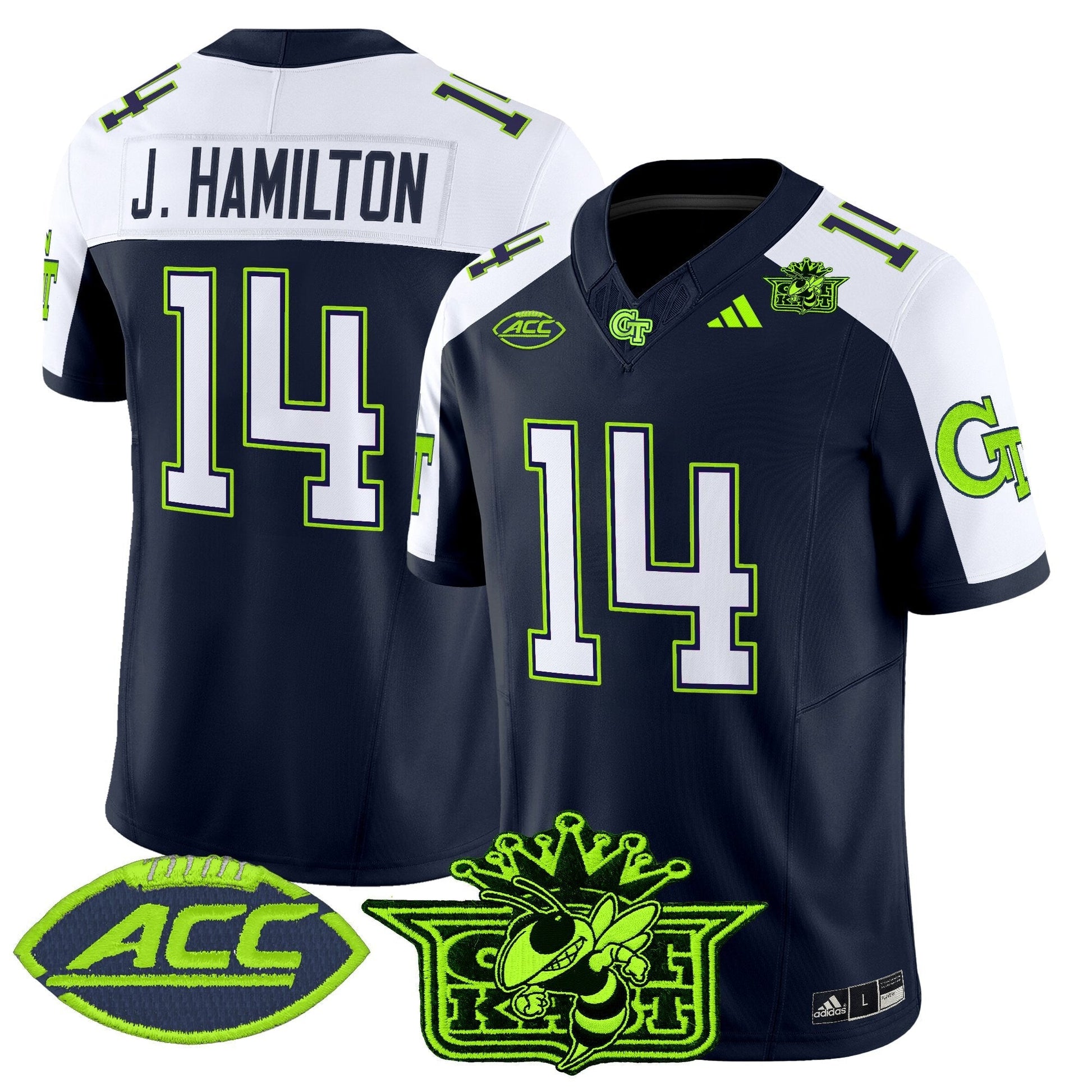 Men's Outkast x Georgia Tech Yellow Jackets 2025 Atliens Vapor Limited Jersey - All Stitched