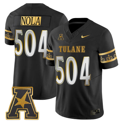Men's Tulane Green Wave 2025 'City Edition' Gold Vapor Limited Jersey - All Stitched