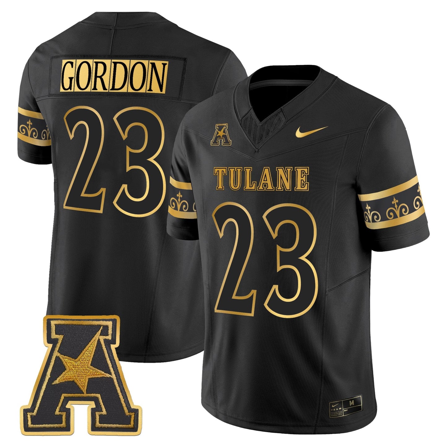 Men's Tulane Green Wave 2025 'City Edition' Gold Vapor Limited Jersey - All Stitched