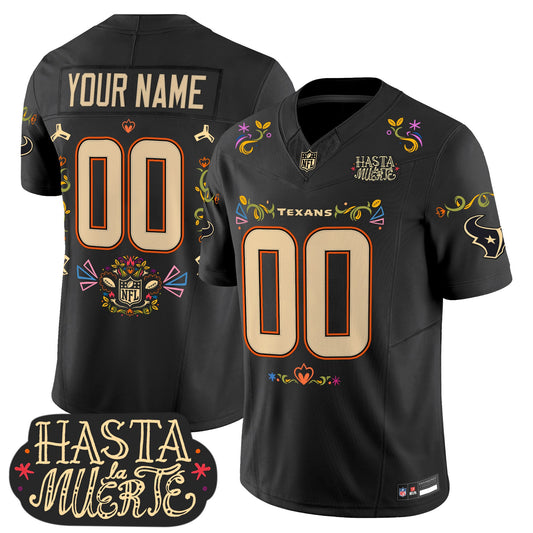 Houston Texans Mexico 'Hasta la Muerte Edition' Vapor Limited Custom Jersey - All Printed