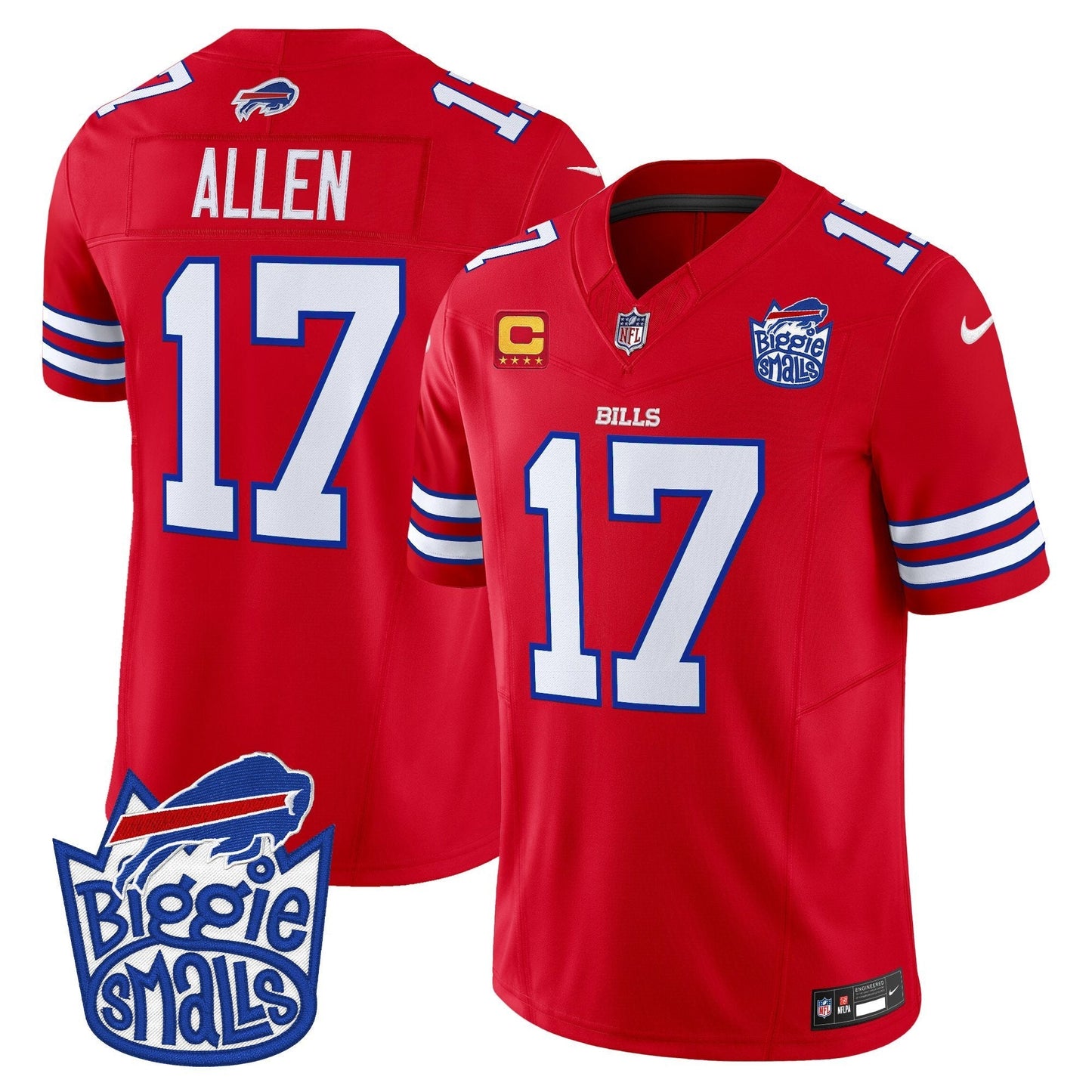 Men's Biggie Smalls × Buffalo Bills Vapor Limited Jersey - All stitched
