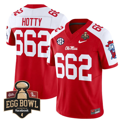 Men's Ole Miss Rebels 2025 Egg Bowl Vapor Limited Jersey - All Stitched